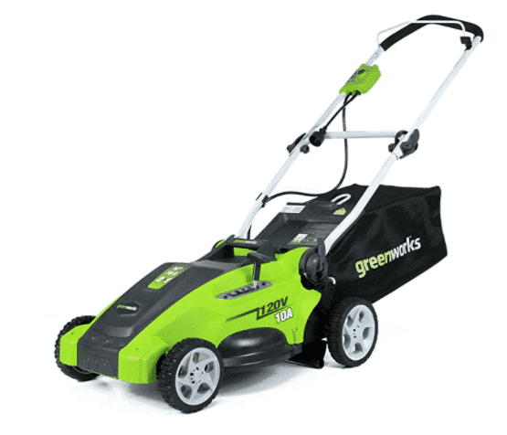 Greenworks 16-inch 10 Amp - Corded lawn mower for 5 acres